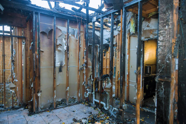 Professional Fire Damage Repair technician working in Silver Lake, OH